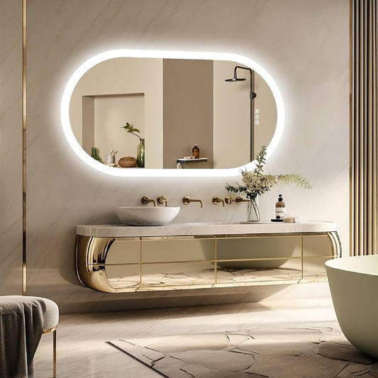 LED Mirror Y-302 Oval 1500*800 Horizontal Frontlit