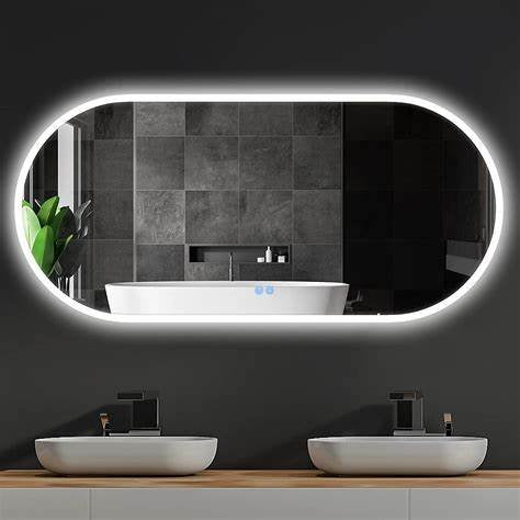 Mirror in Horizontal Oval Shape with LED- MIRHO1200