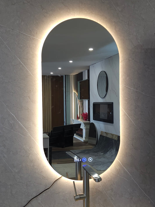 Mirror in Oval Shape with LED- MIROV900