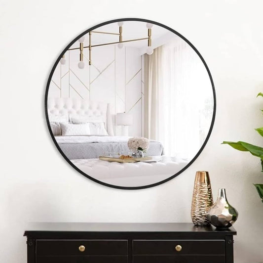 Mirror in Round Shape with Black Frame- MIRO800NL