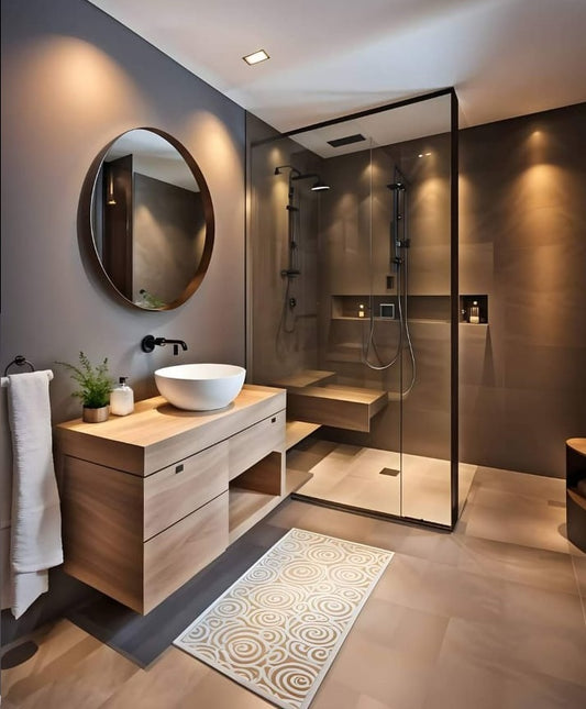 Mirror in Round Shape with Black Frame- MIRO800NL