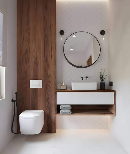 Mirror in Round shape with Black Frame- MIRO600NL