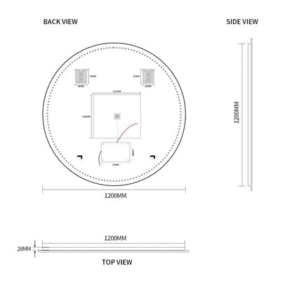 LED Mirror in Round Shape- MIRO1200