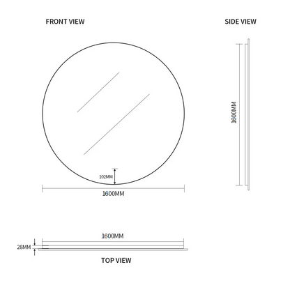 LED Mirror in Round Shape- MIRO1600