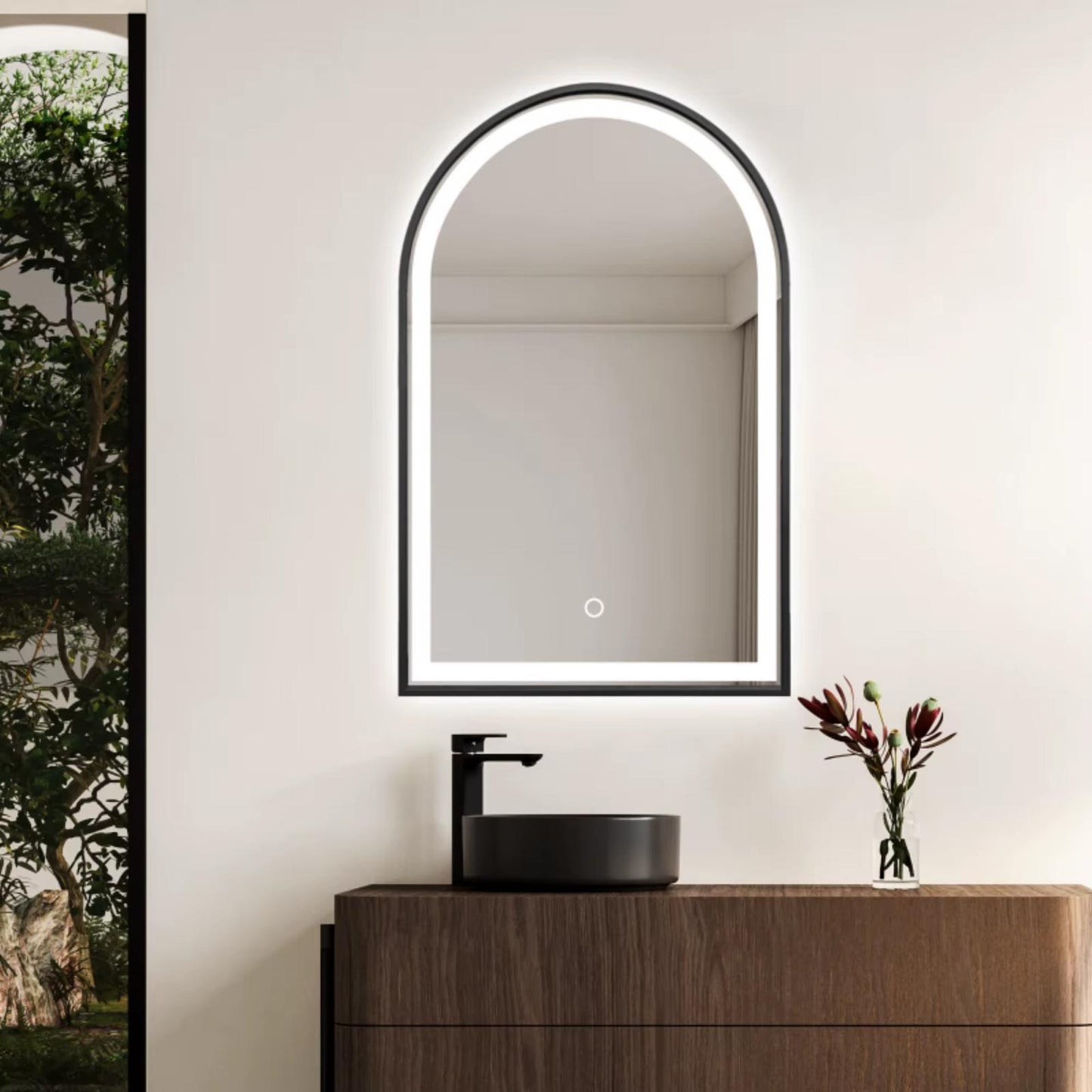 Arch Mirror With Gold Frame